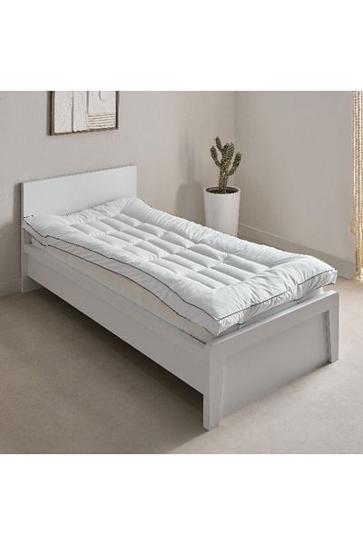 Home Box Opulent Luxe Satin Single Mattress Topper - 90x200 cm