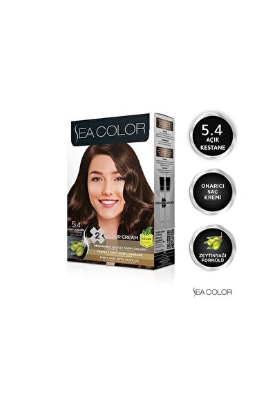 Sea Color Kit Saç Boyası-5.4 Açık Kestane