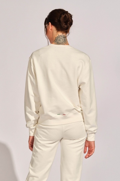 Ruck & Maul Kırık Beyaz Kadın Sweatshirt