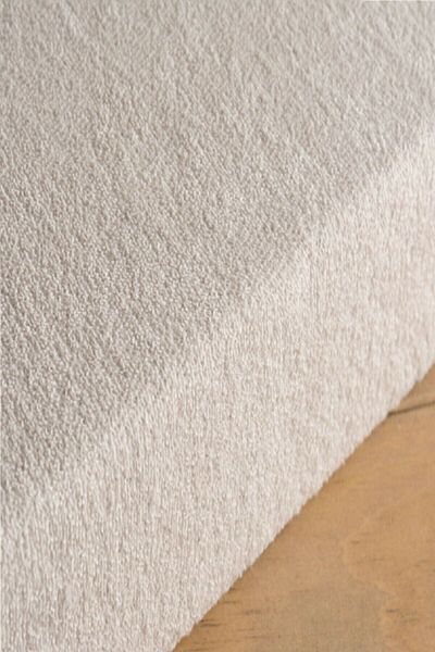 mycey Elastic Stretch King Size White Soft Towel Bed Sheet 180x200 Cm