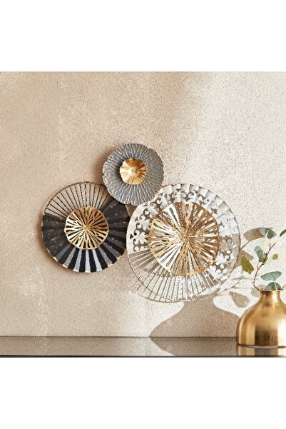 Home Box Ema Metal Wall Decor - 52x6x40 cm