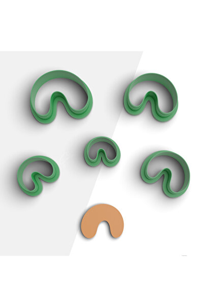 brocutters قالب قطع طين بوليمر عضوي بسيط الشكل، قالب حلق، قالب مجوهرات، قطع ط...