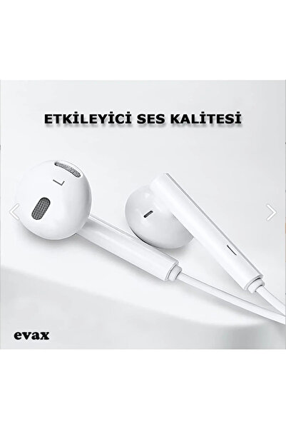 Evax İphone 17 Pro Max / 17 Pro / 17 Air / 17 Uyumlu Type-C Stereo Mikrofonlu Kulaklık