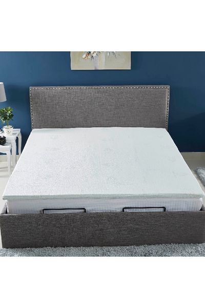 Home Box Aloe Vera Memory Foam King Mattress Topper - 180x200 cm