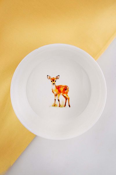 Bursa Porselen Dekor Fall'24 Deer Porcelain Salad Bowl