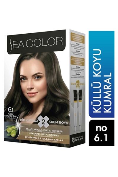 Sea Color Kit Saç Boyası-6-1-küllü Koyu Kumral
