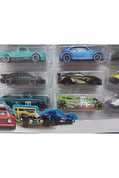 HOT WHEELS Yirmili Araba Seti, 3 yaş ve üzeri, H7045 TOYOTA SUPRA - PORSCHE 9...