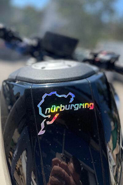 Banxtre Araba-Motor-Kask için Hologramlı Renk Değiştiren Nürburgring Pist Sti...