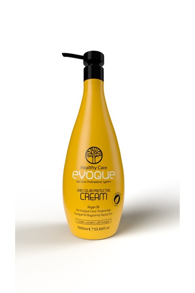 Evoque 1000 مل زيت الأرغان والزيتون - كريم منقي لحماية لون الشعر خالي من البا...