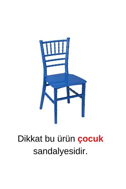 Sağlam Plastik Mandella Trend Çocuk Sandalyesi Mavi