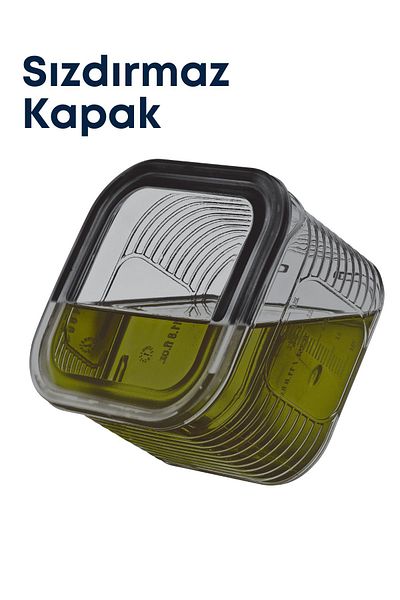 GRİMOR Life 7 Piece Smoked Non-Breathable Storage Set - Deep Freezer and Microwave Breakfast Food Container