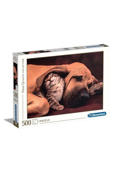 CLEMENTONI 35020 High Definition Adult Puzzle - Cuddles 500 Pieces