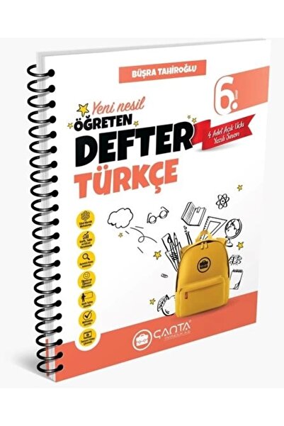 Çanta Yayıncılık Çanta Yayınları 6.sınıf Türkçe Okula Yardımcı Öğreten Defter