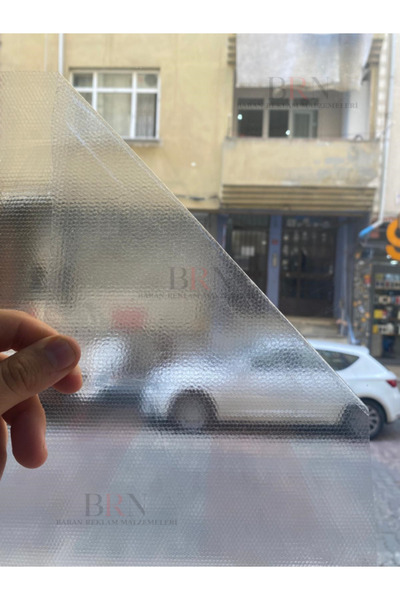 BRN Reklam Dekoratif cam filmi petek görünümlü matt kumlu cam filmi  50x200