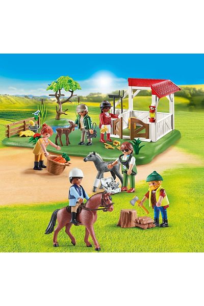Playmobil شخصيات بلدي حديقة الحصان
