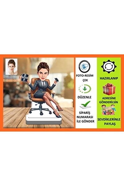 wonderlike Yönetici Müdür Ceo Karikatür Biblo,sevgiliye Hediye,doğum Günü Hed...