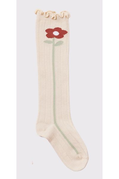 Katia&Bony Katia&Bony Floral Print Baby Knee High Socks
