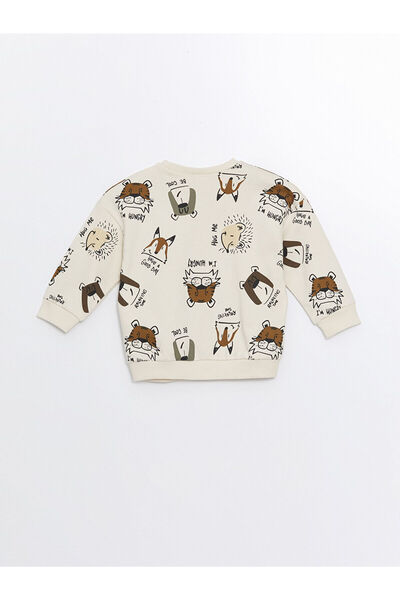 LC Waikiki Hanorac pentru băieți cu mânecă lungă cu imprimeu LCW Kids (W4)