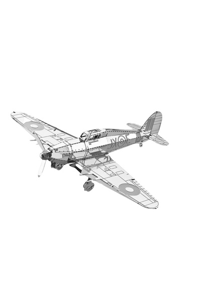 DIY Dıy 3d Metal Puzzle Japon Savaş Uçağı Hawker Hurricane Hediyelik Maket