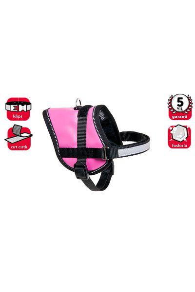 Karlie Pink Reflective Karlıe Chest Collar - XS 31-40cm 21051