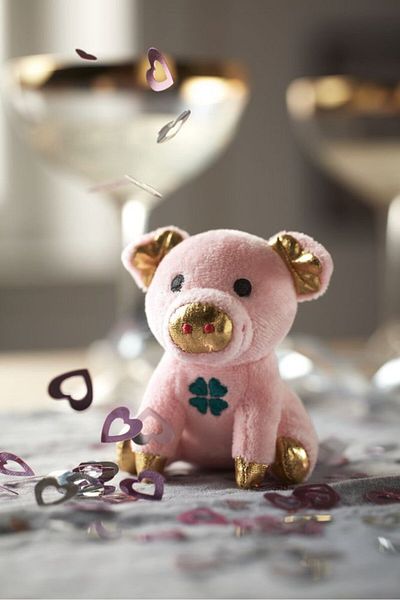 Tchibo Lucky Pig Soft Toys, Pink