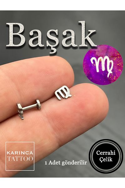 Karınca Piercing Zodiac Symbols Zodiac Ear Tragus Helix Cartilage Piercing Earring