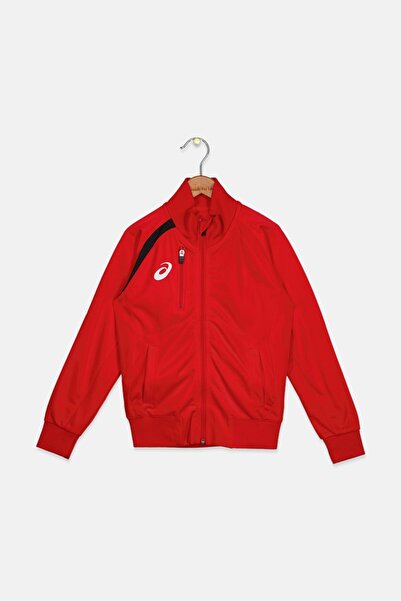 Asics Kids Boy Sportswear Fit Long Sleeve Training Jacket, Red