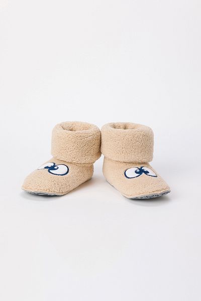 Woody Velsoft Booties-Bor 127-Crem Color