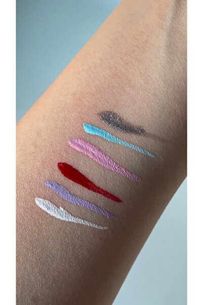 séduisante Mavi Renkli Eyeliner Ve Far