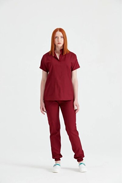 Moodamedikal Bordo Perla Model Takım Likra Kumaş Tek Renk Forma