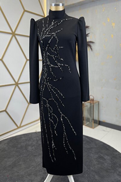 Esilanur Tuana Tesettür Abiye Siyah