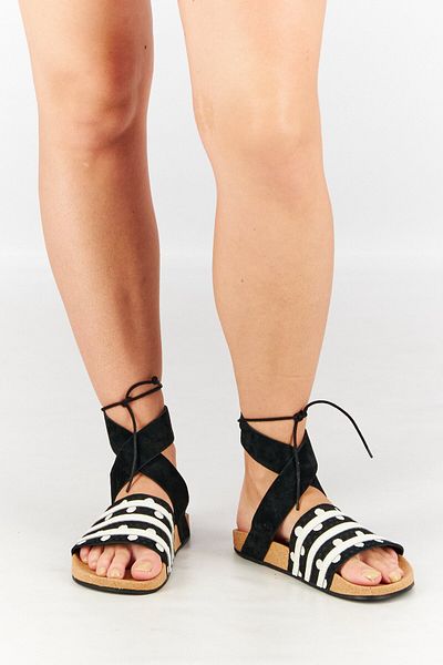 Adidas Originals Women Adillete Ankle Wrap Sandals, Black