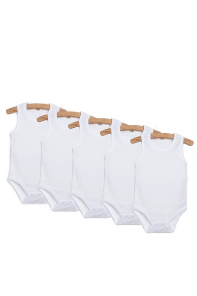 For My Baby طقم رياضي أبيض للجنسين مكون من 5 قطع