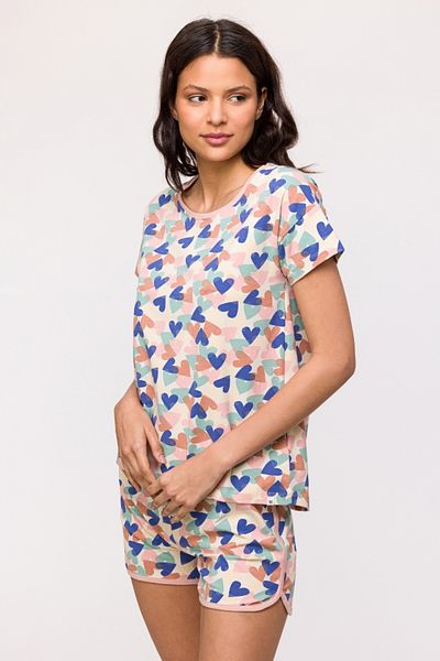 Woody Women's Pajamas-Bzg - 967-Heart Printed