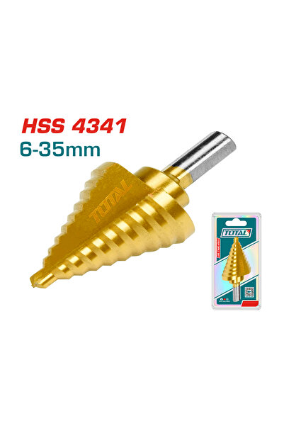 TOTAL 6-35 MM Kademeli Matkap Ucu / Kozalak Panç /Yüksek Kalite / NMS HIRDAVAT