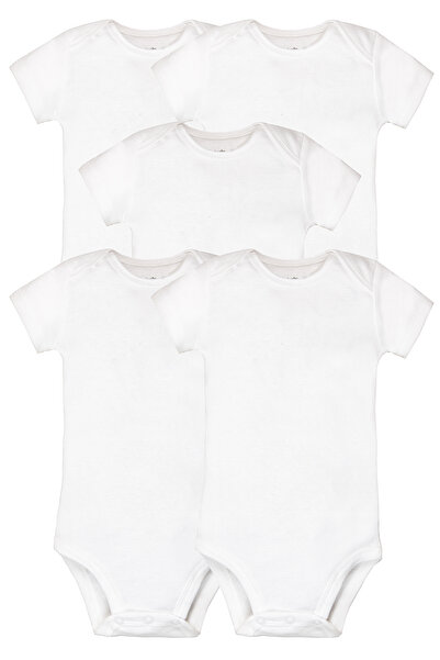 Carter's Bebek Beyaz Body Set 5'li Paket Beyaz