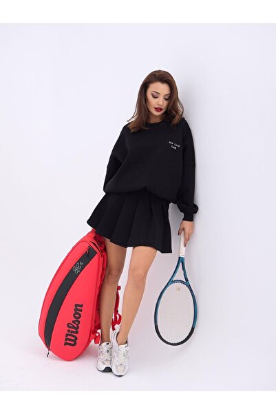 Fame Set hanorac și fustă neagră - femei