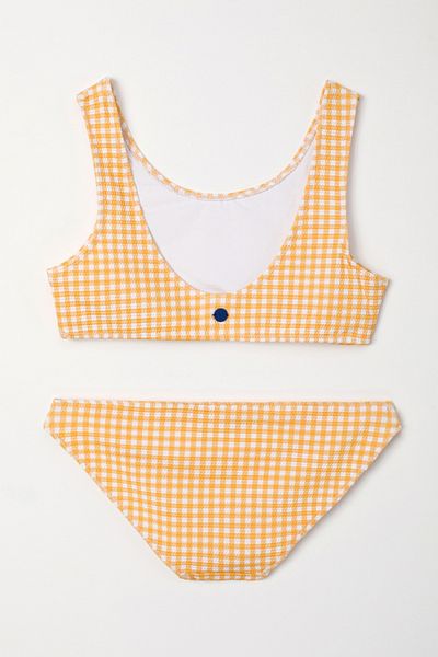 Woody 2-8 Years Girl UPF50+ Protected Bikini - Ecru Yab 946-Gingham
