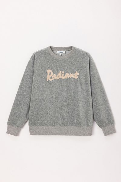 Woody 10-16 Years Sweatshirt-Blk - 125-Grey Melange