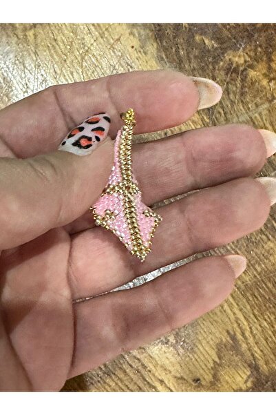 Gönülden Tasarım EL YAPIMI MİYUKİ KOLYE UCU DELİCİA KOLYE UCU 3X2 CM Pembe