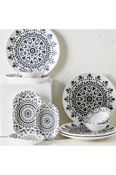 Mudo Home FINE DINE PORSELEN KAHVALTI TAKIMI - ETHNIC