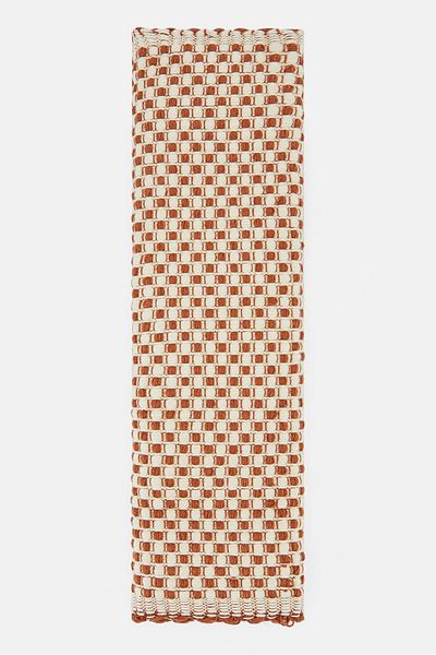 Muy Mucho Braided Placemat With Fringes 30 X 45 Cm, Brown