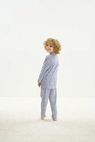 ZEYZEY 8748 Σετ πιτζάμες με κουμπιά για αγόρι
