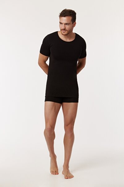 Woody Ανδρικό μπλουζάκι - 199-Μαύρο