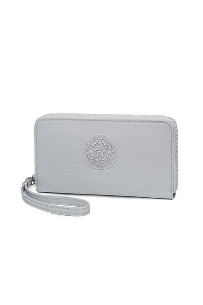 SMART BAGS Дамска чанта и портмоне Crinkle Light Grey Smb3102