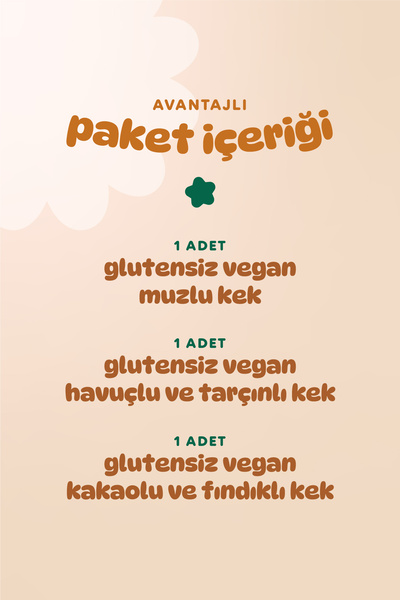 Humm Organic Organik Glutensiz Vegan Kek Atıştırmalık Paketi - 3 Adet (3 ÇEŞİT)