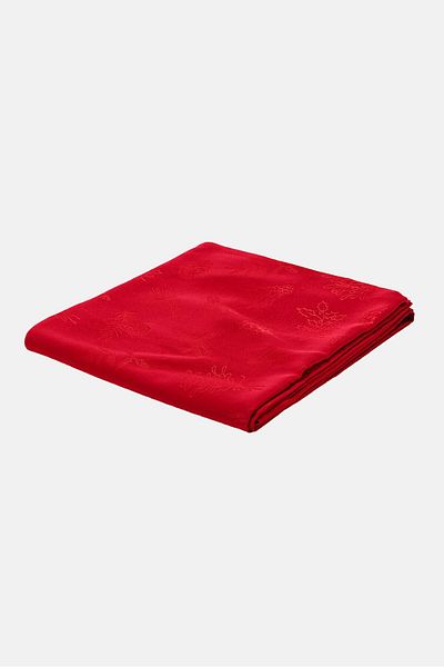 Tchibo Jacquard Table Cloth 140 W x 180 L cm, Red