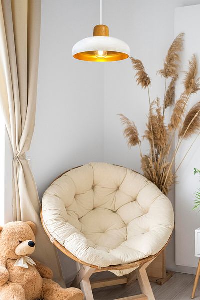 Bamyum Estrela Pendant Lamp Wooden Headboard Chandelier Indoor Lighting Decorative Kitchen Hall Cafe Office