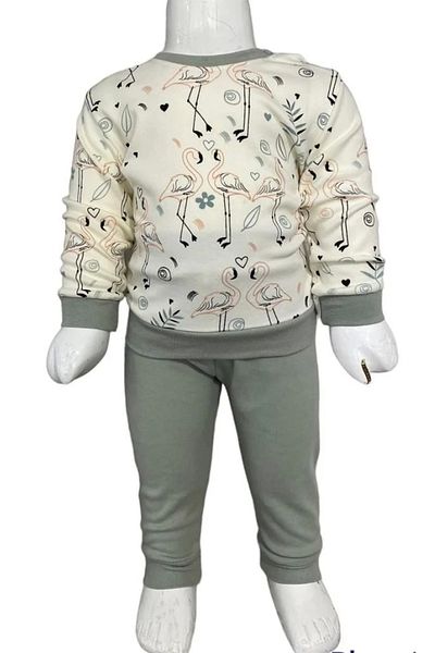 Aziz Bebe 2214 Model Ecru Set of 2
