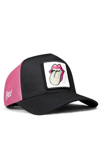 BlackBörk V1 Lip Logo черно-розова шапка за камион